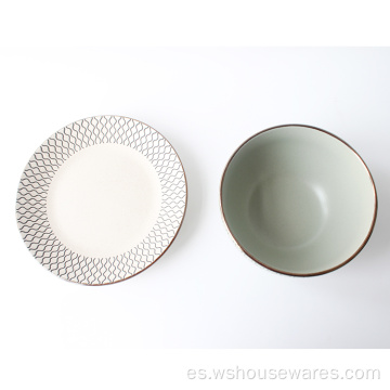 Wholesale estilo nórdico nuevo diseño cineset placas cerámicas